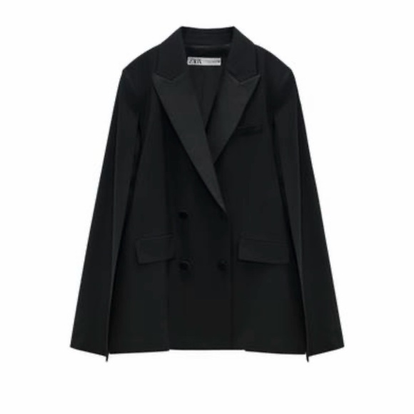Zara Jackets & Blazers - ZARA | Wool Blend Cape Style Blazer